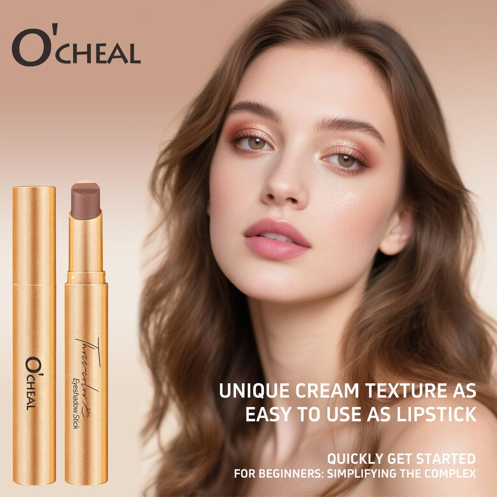 O'CHEAL 4PCS Gradient Eyeshadow Sticks – Waterproof, Long-Lasting, Crease-Proof