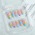 OCOUYVD Handmade Press On Nails – Summer Beach 3D Seashell & Starfish Design (Size M)