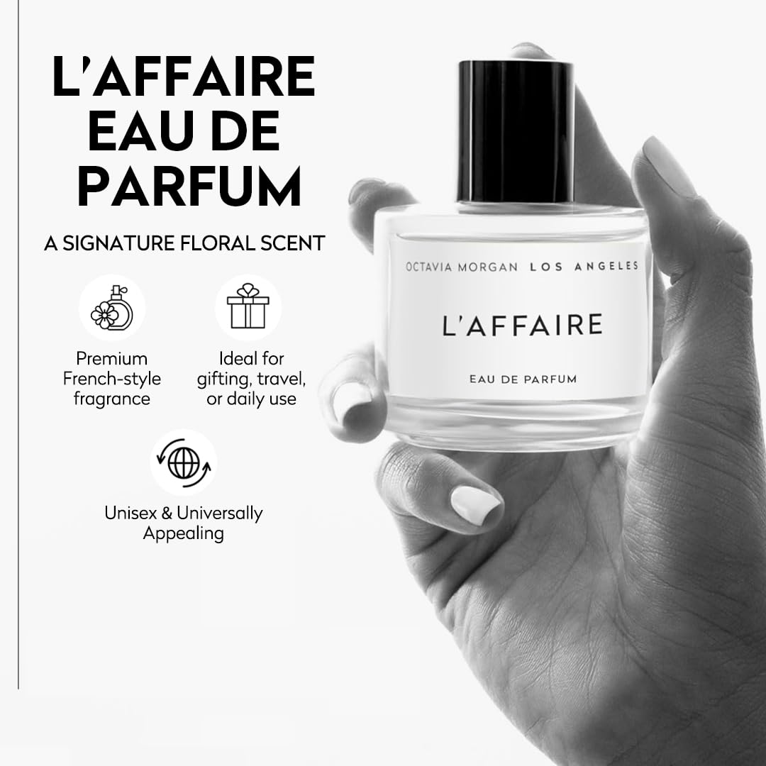 OCTAVIA MORGAN L'AFFAIRE Eau de Parfum | Floral-Sweet Jasmine, Saffron & Cedarwood | 50ml