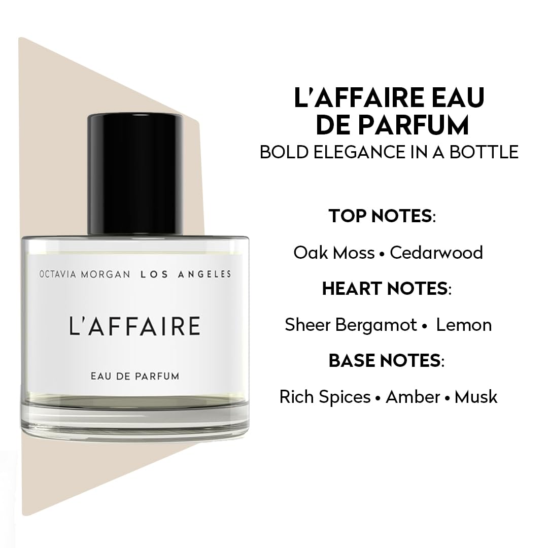 OCTAVIA MORGAN L'AFFAIRE Eau de Parfum | Floral-Sweet Jasmine, Saffron & Cedarwood | 50ml