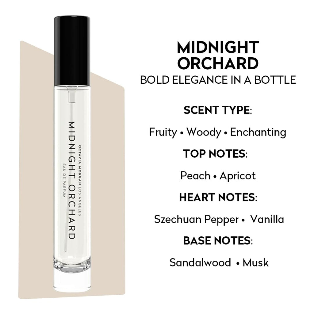 OCTAVIA MORGAN Midnight Orchard Eau de Parfum - Travel Size 10ml with Peach, Apricot & Sandalwood