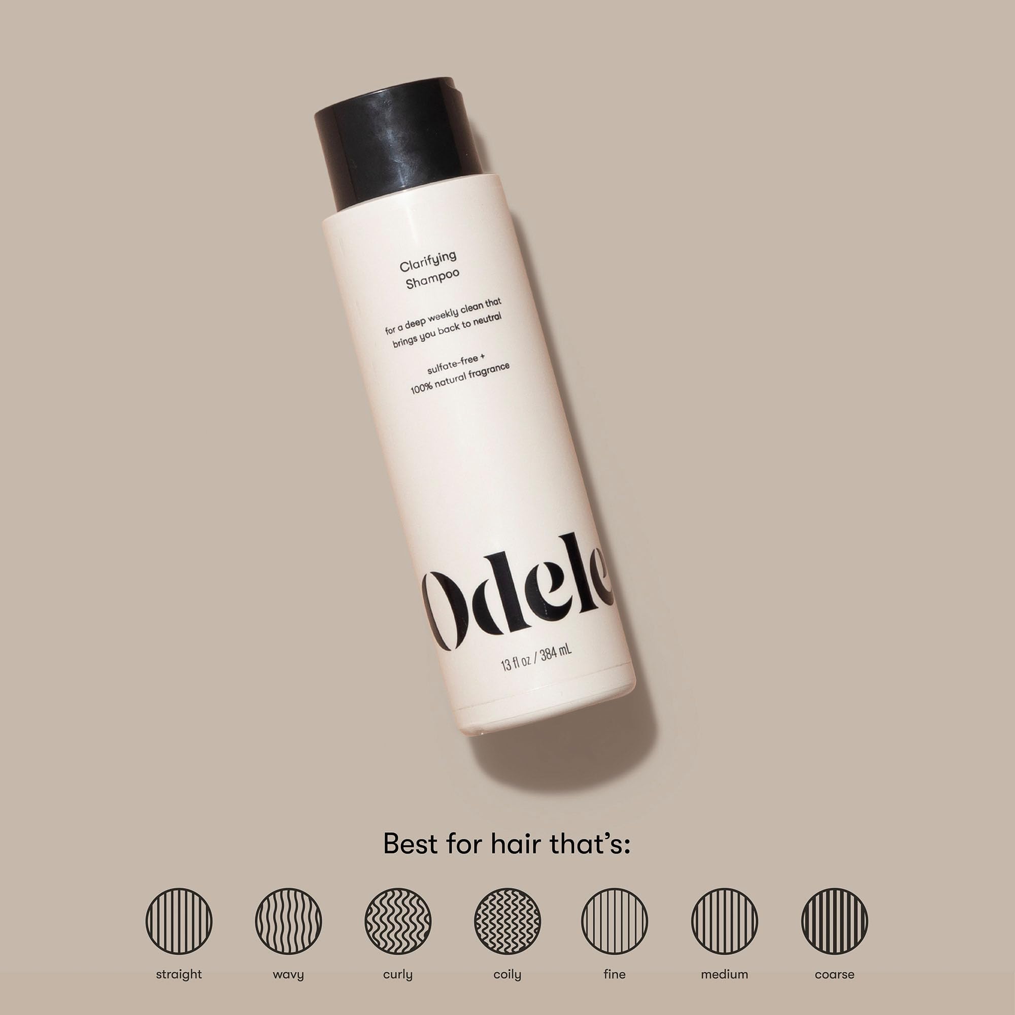 Odele Clarifying Sulfate-Free Shampoo – Deep Weekly Clean for All Hair Types, 32 oz