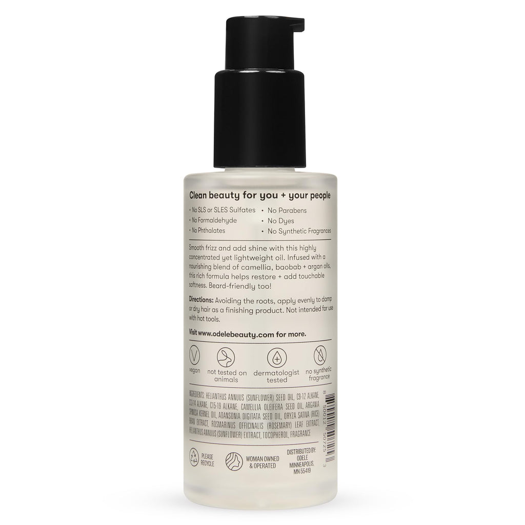 Odele Hair Oil with Baobab & Argan Oils – High Shine & Hydration (1.7 fl oz)
