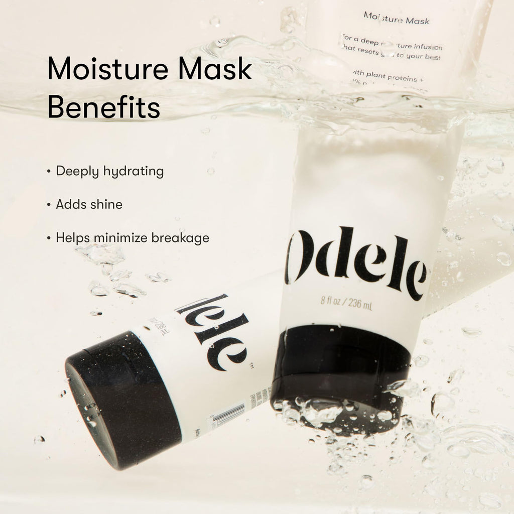 Odele Moisture Hair Mask – Deep Hydration with Argan & Jojoba Oils for All Hair Types, 8 fl oz