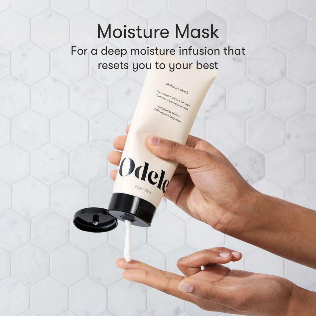 Odele Moisture Hair Mask – Deep Hydration with Argan & Jojoba Oils for All Hair Types, 8 fl oz