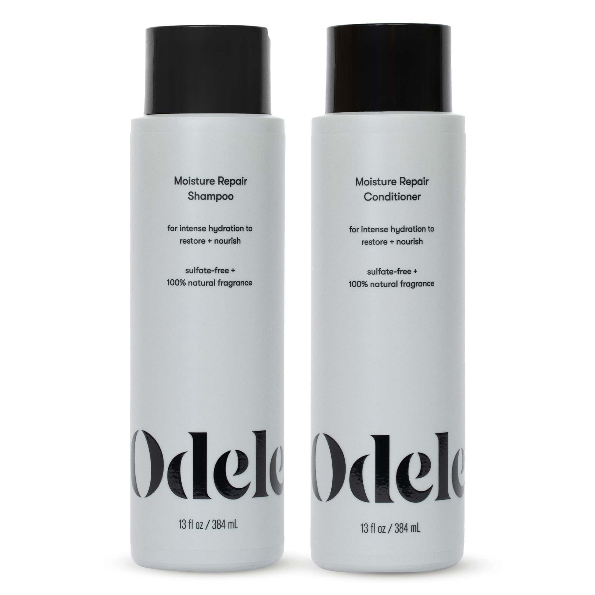 Odele Moisture Repair Sulfate-Free Shampoo & Conditioner Set – Deep Hydration 13 oz Each (2-Pack)