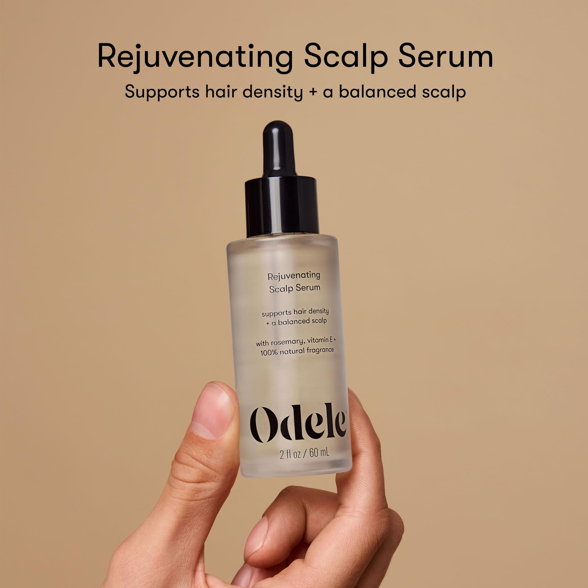 Odele Rejuvenating Scalp Serum – Rosemary & Vitamin E for Balanced Scalp & Hair Density | All Hair Types | 2 fl oz