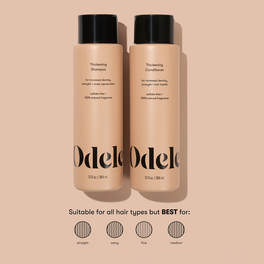 Odele Hair Thickening Shampoo & Conditioner Set – Densify & Strengthen (13 fl oz x 2)