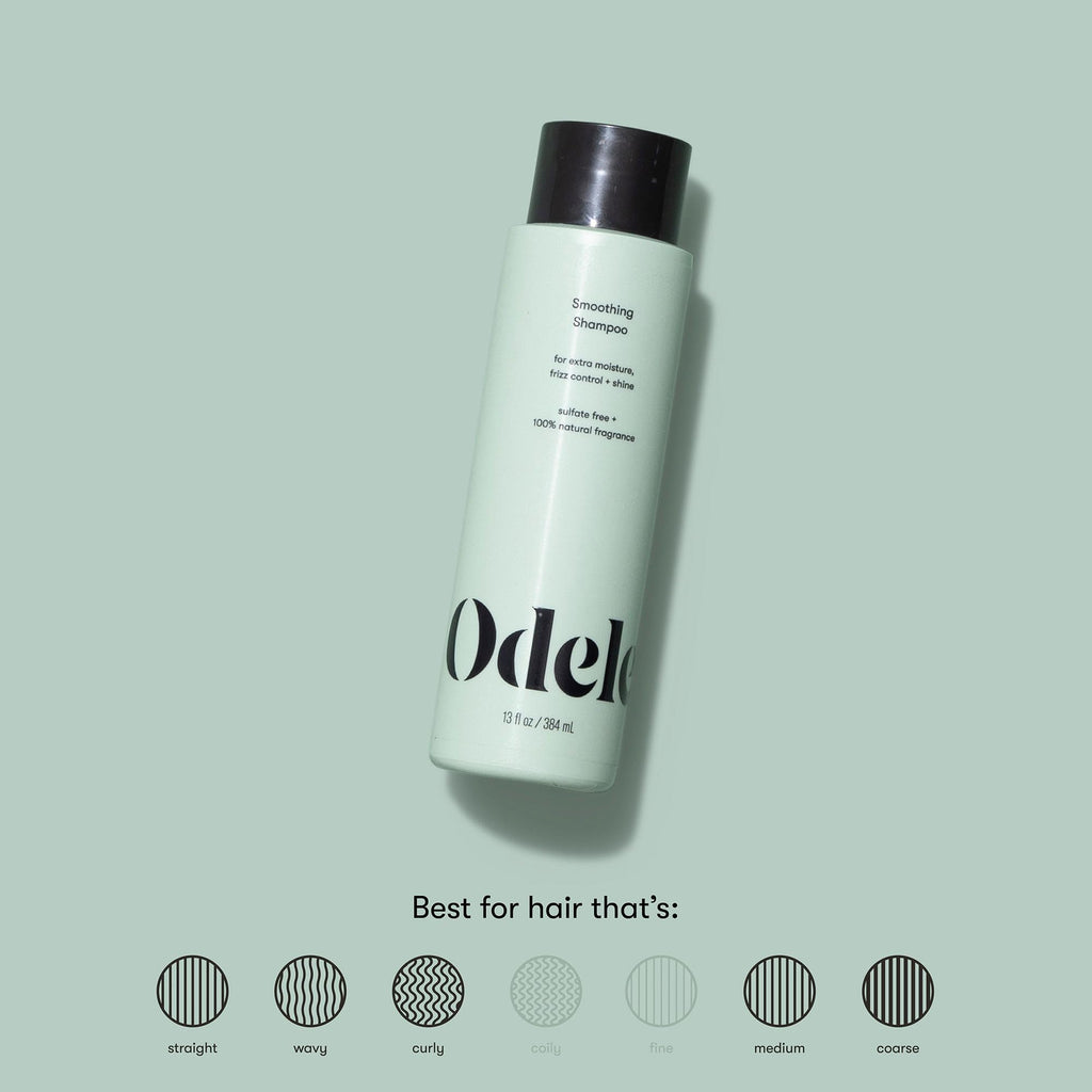 Odele Smoothing Sulfate-Free Shampoo – Extra Moisture, Frizz Control, Shine | 32 Fl Oz