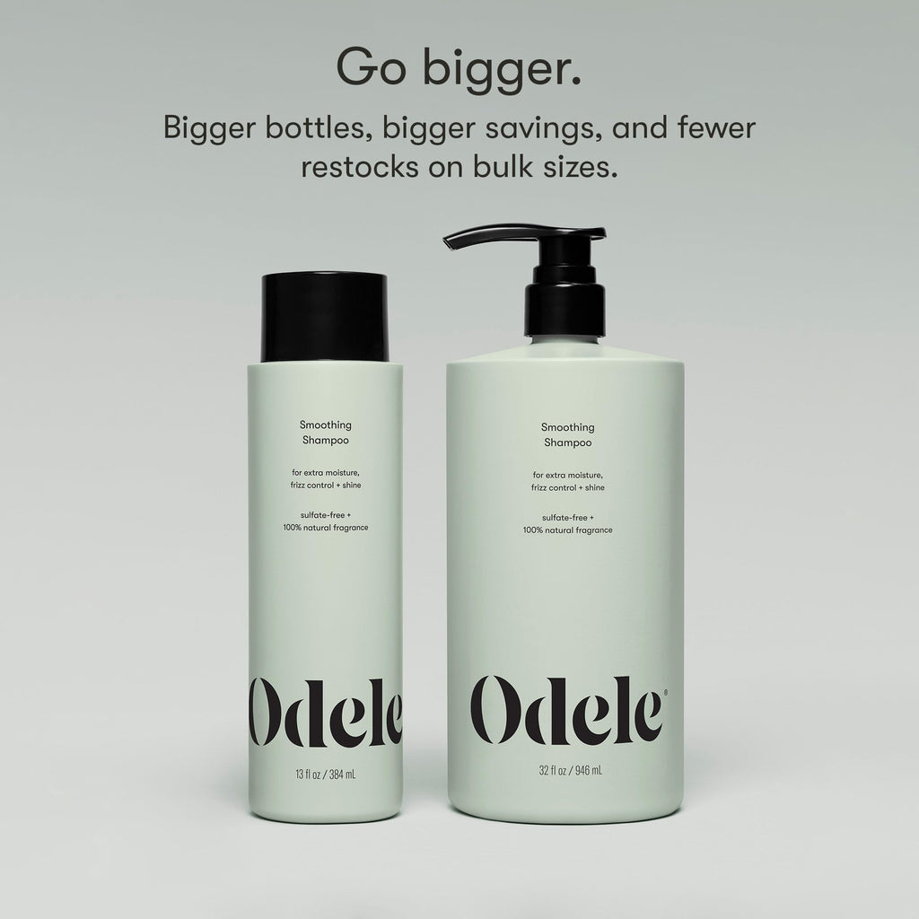 Odele Smoothing Sulfate-Free Shampoo – Extra Moisture, Frizz Control, Shine | 32 Fl Oz