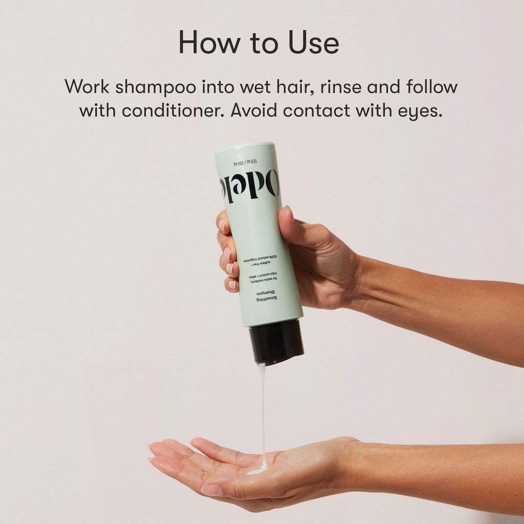 Odele Smoothing Sulfate-Free Shampoo – Extra Moisture, Frizz Control, Shine | 13 Fl Oz