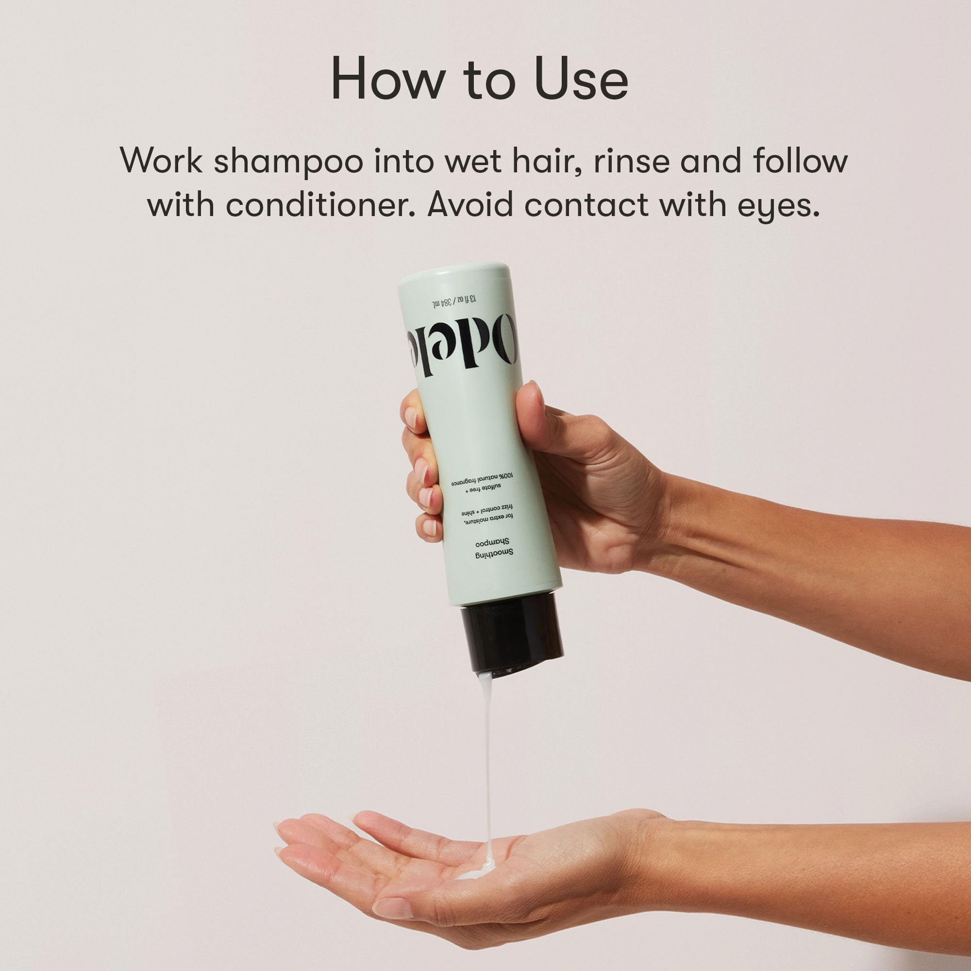 Odele Smoothing Sulfate-Free Shampoo – Extra Moisture, Frizz Control, Shine | 13 Fl Oz