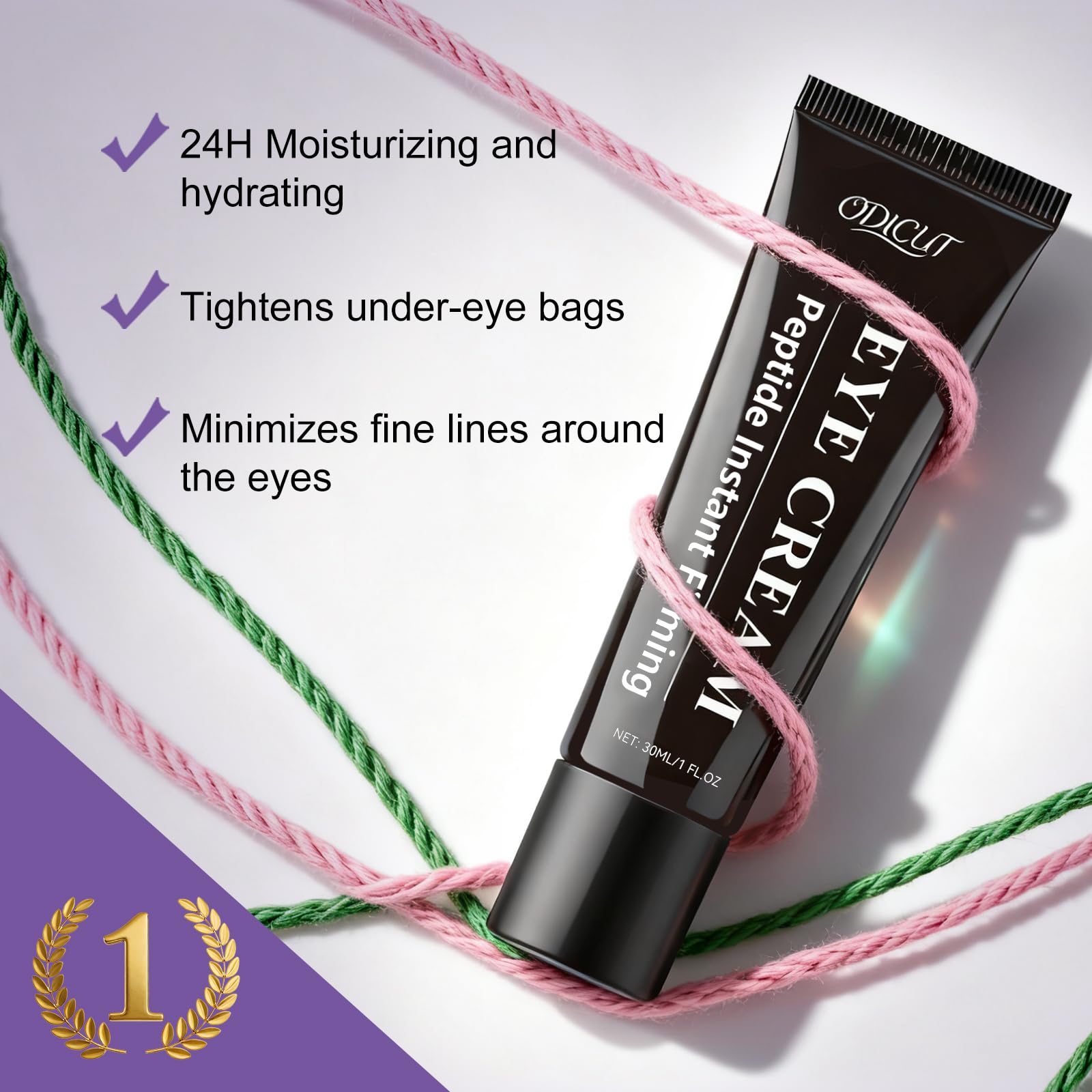 ODICUT Temporary Instant Eye Tightener Cream – 30 ml | Quick, Lightweight Smoothing for Puffiness, Dark Circles & Fine Lines (Unisex)