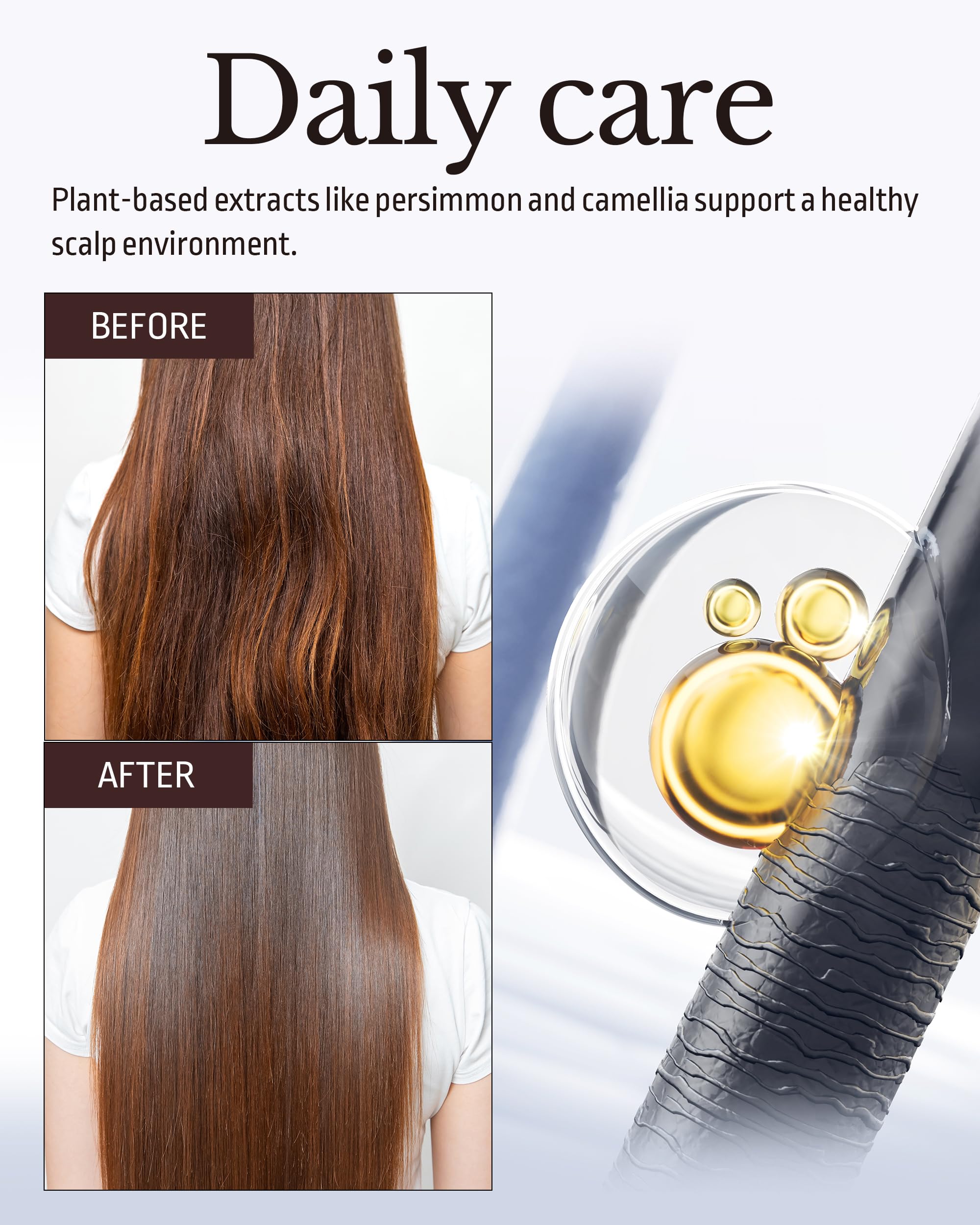 ODID Milk Protein Intensive Shampoo – Korean Volumizing Formula for Thinning Hair, pH5.5, Green Herb Scent, 16.9 fl oz