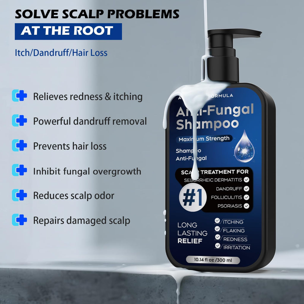 Oely Anti-Dandruff Shampoo for Folliculitis & Scalp Psoriasis | 10.1 fl oz