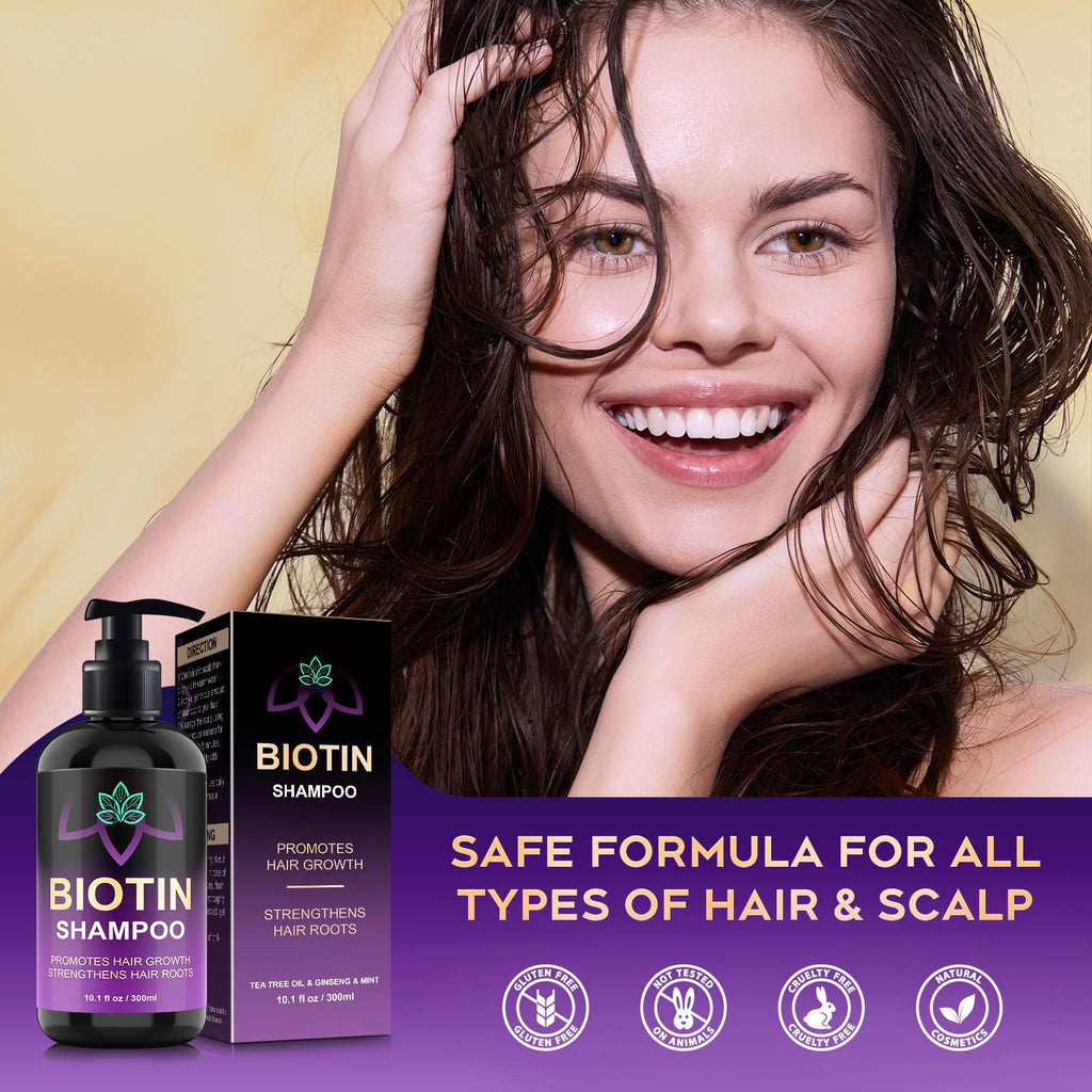 Oely Biotin Hair Growth & Thickening Shampoo – Root Activator, Sulfate-Free