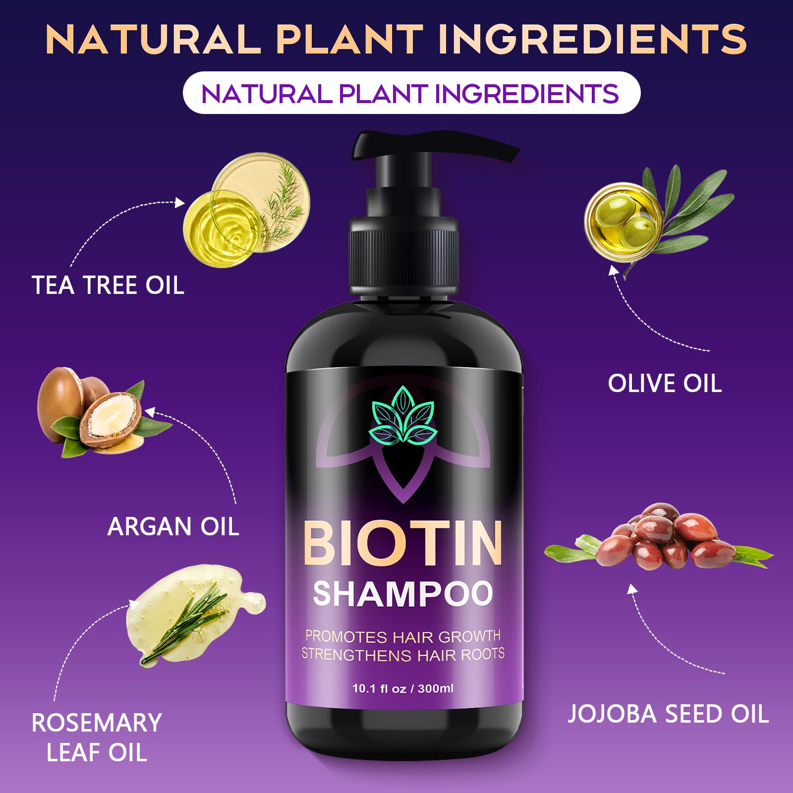 Oely Biotin Hair Growth & Thickening Shampoo – Root Activator, Sulfate-Free