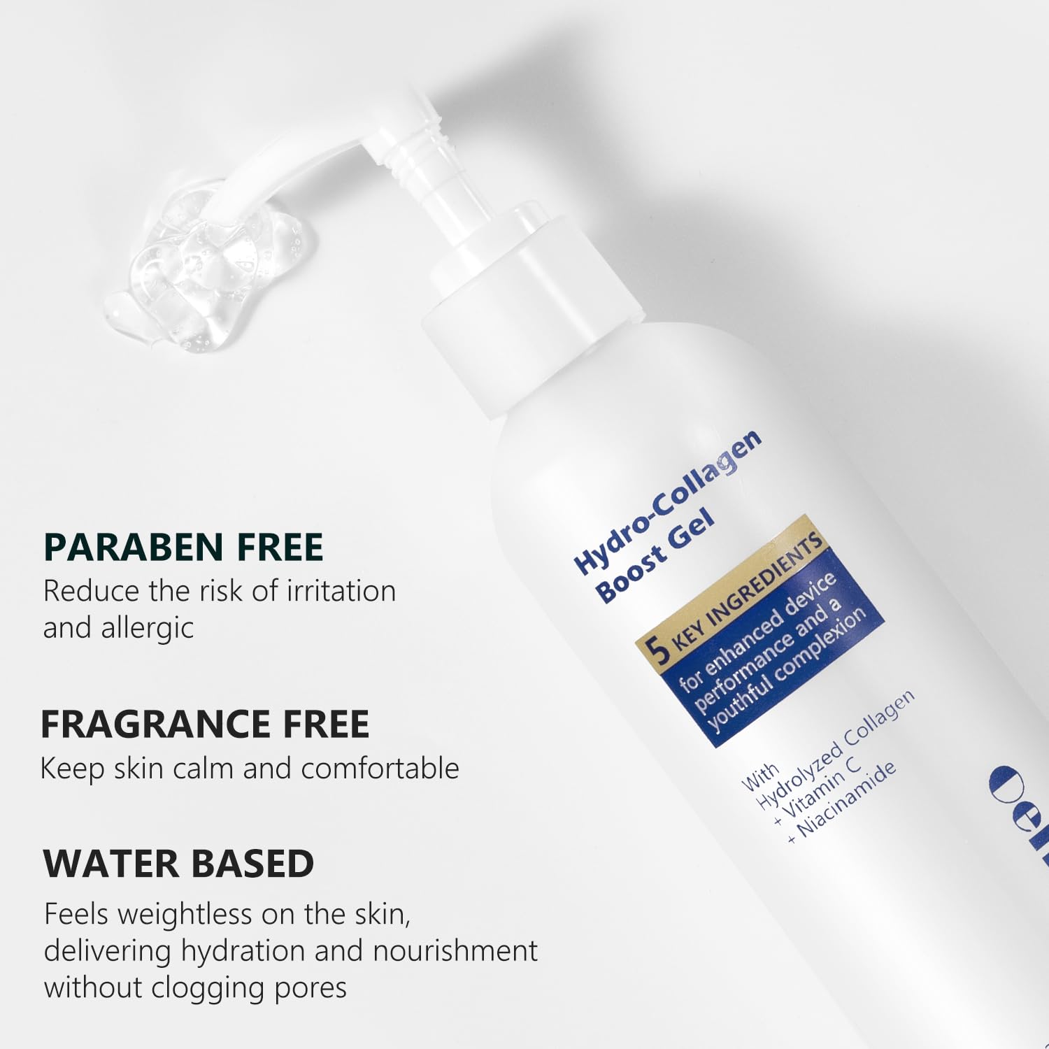 Oeneis Hydro-Collagen Boost Gel – Conductive Facial Gel for Microcurrent & RF