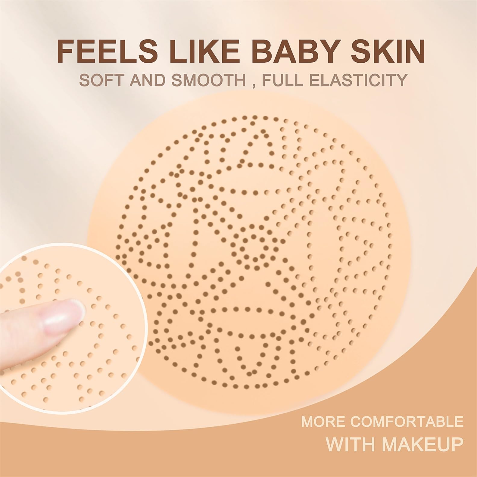 OETUIOW Mushroom Head Air Cushion CC Cream – Moisturizing BB Foundation for Mature Skin (Buff Beige)