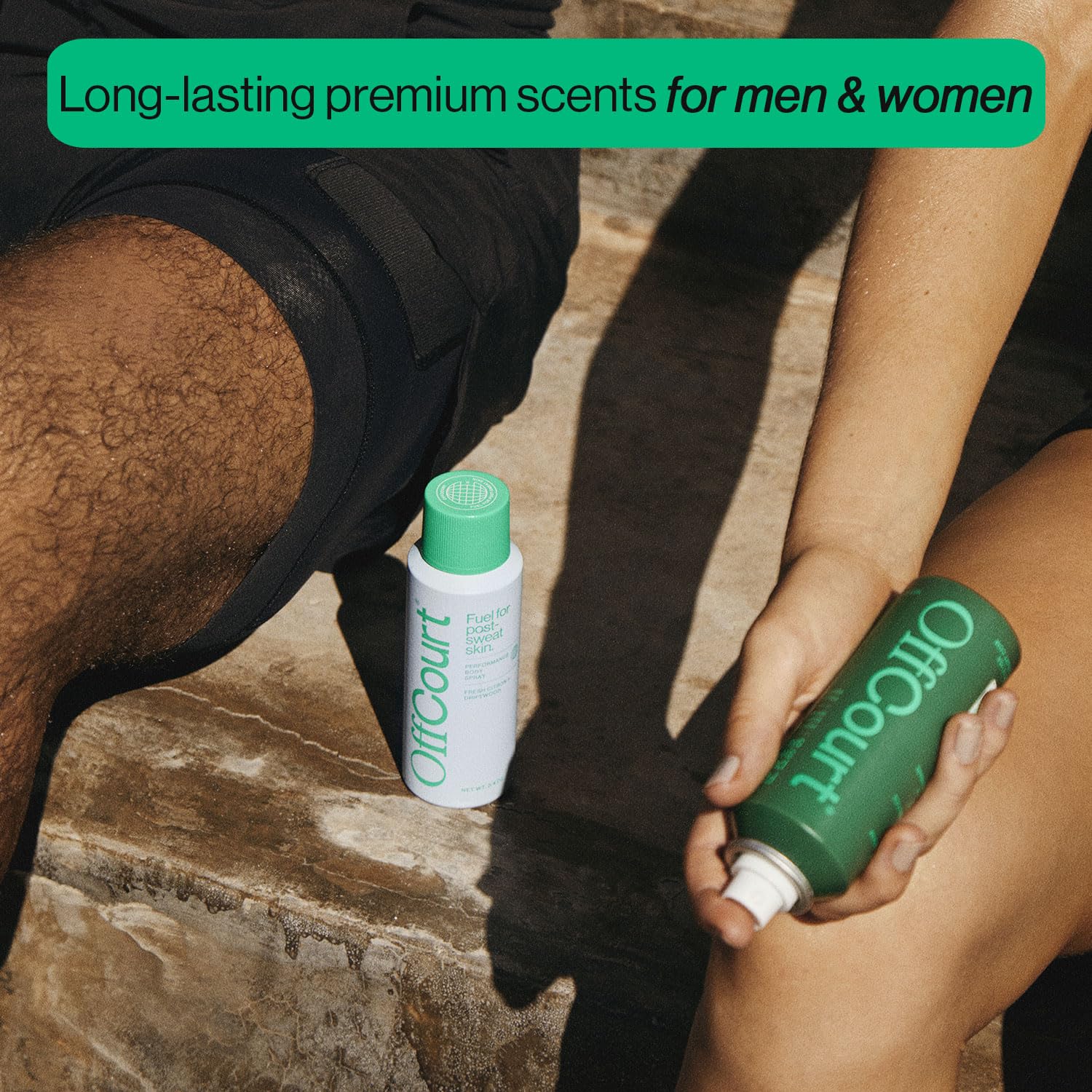 OffCourt Aluminum-Free Natural Deodorant Body Spray – All-Body Freshness for Men & Women (Pack of 3, 3.4 oz each)