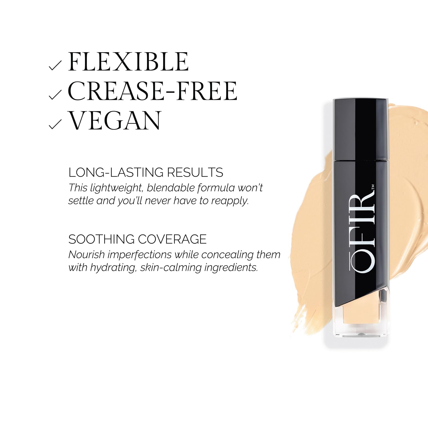 OFIR Perfected Weightless Concealer – Buildable Coverage in Deep Cool Ceramic 0.27 oz