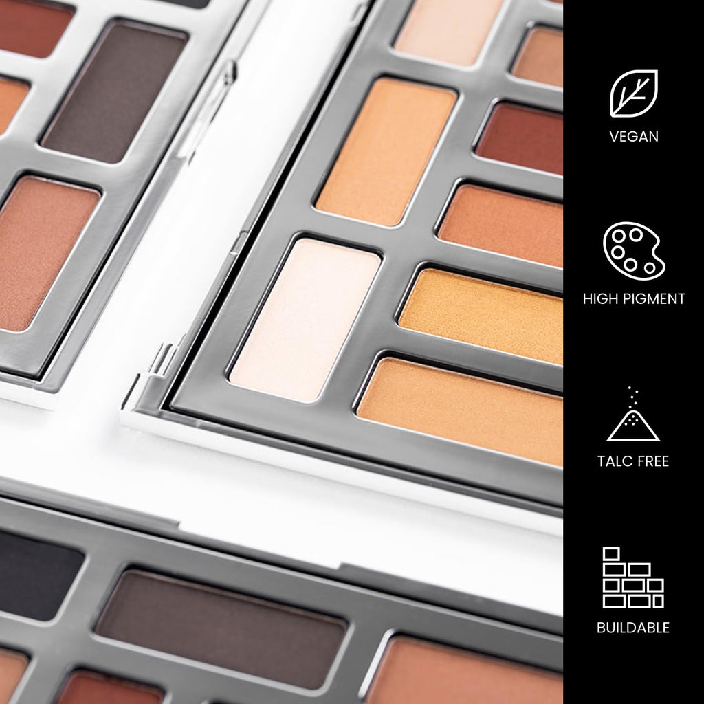 OFIR Shimmer 12-Shade Eyeshadow Palette | Buildable Pigment, Talc-Free