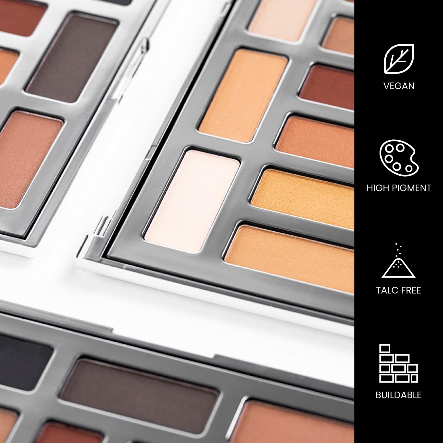 OFIR Shimmer 12-Shade Eyeshadow Palette | Buildable Pigment, Talc-Free