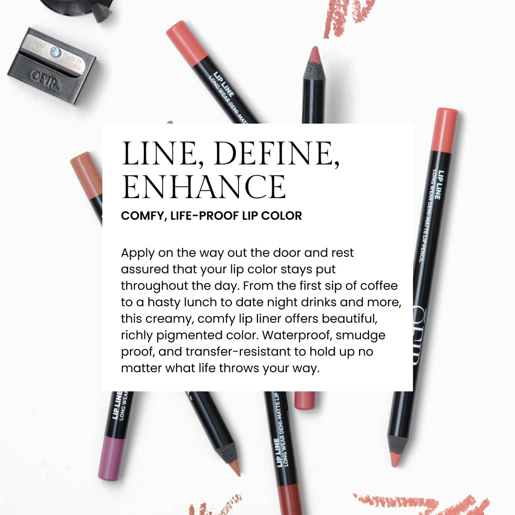 OFIR Longwear Demi-Matte Lip Pencil | Smudge-Proof, Hydrating Lip Liner in Muted Purple – 0.042 oz