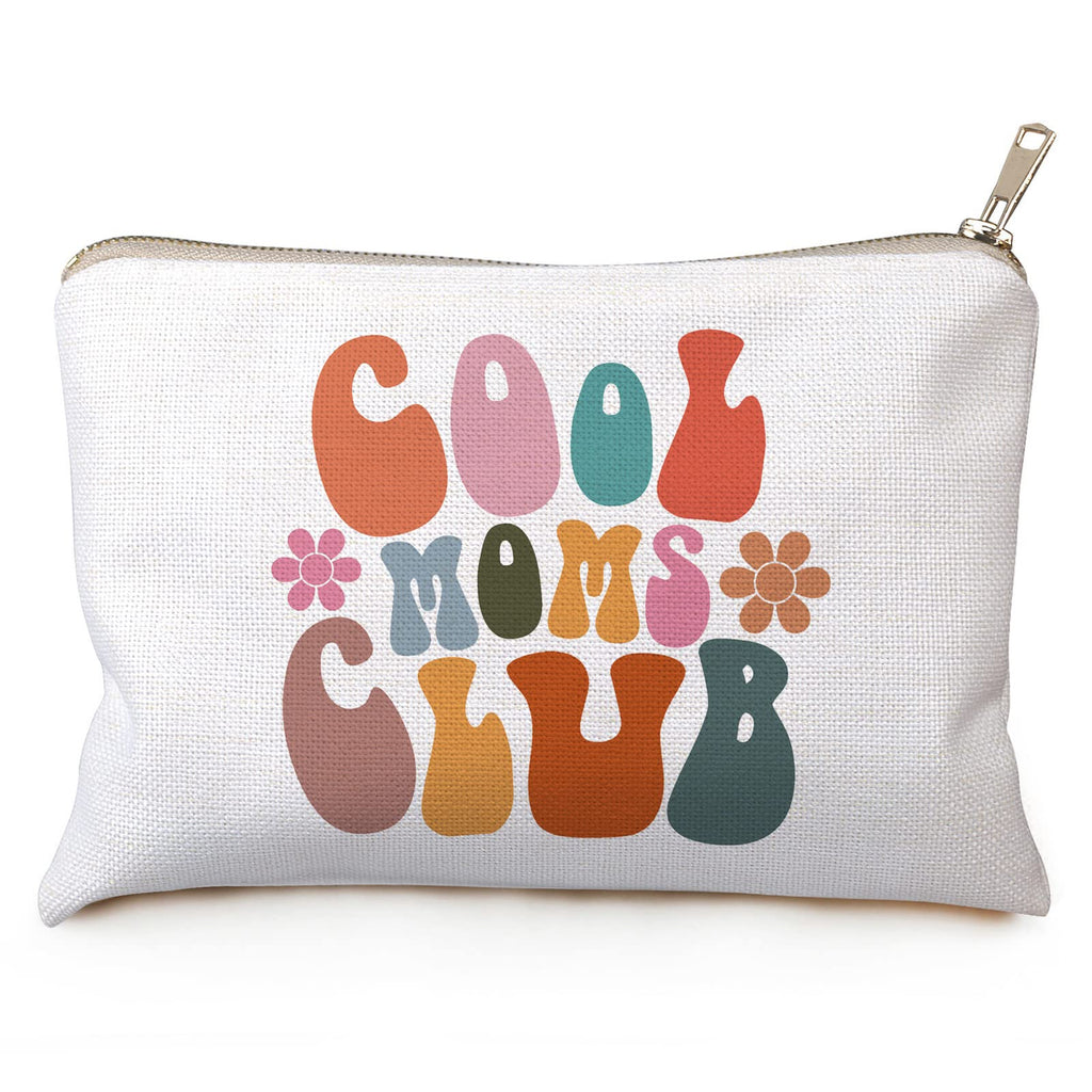 OFlyDesigns Cool Moms Club Gift Makeup Bag | Mom Handbag & Mother's Day Gift