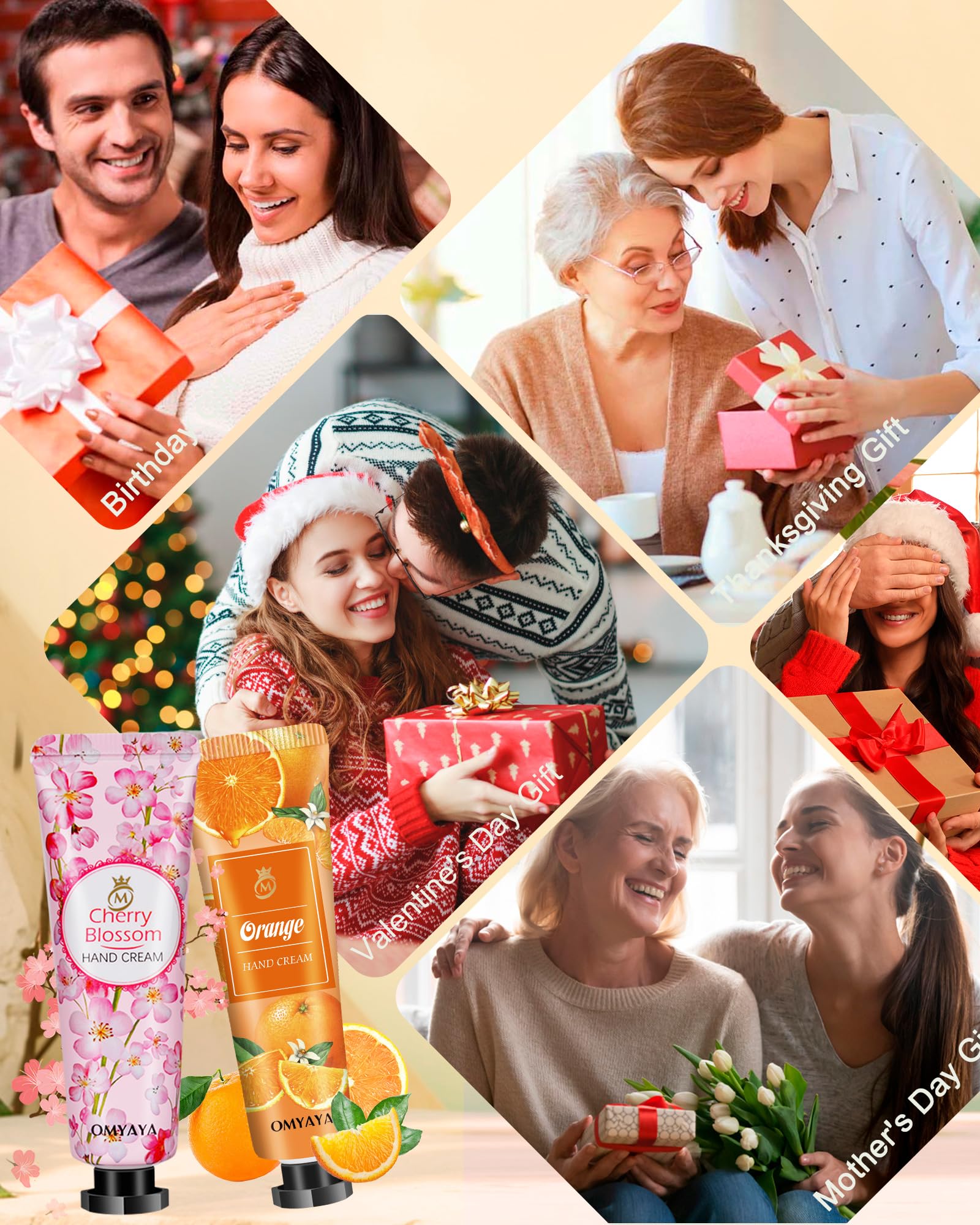 OFUN 40 Pack Hand Cream Gift Set – Travel-Size Lotions with 10 Fragrances