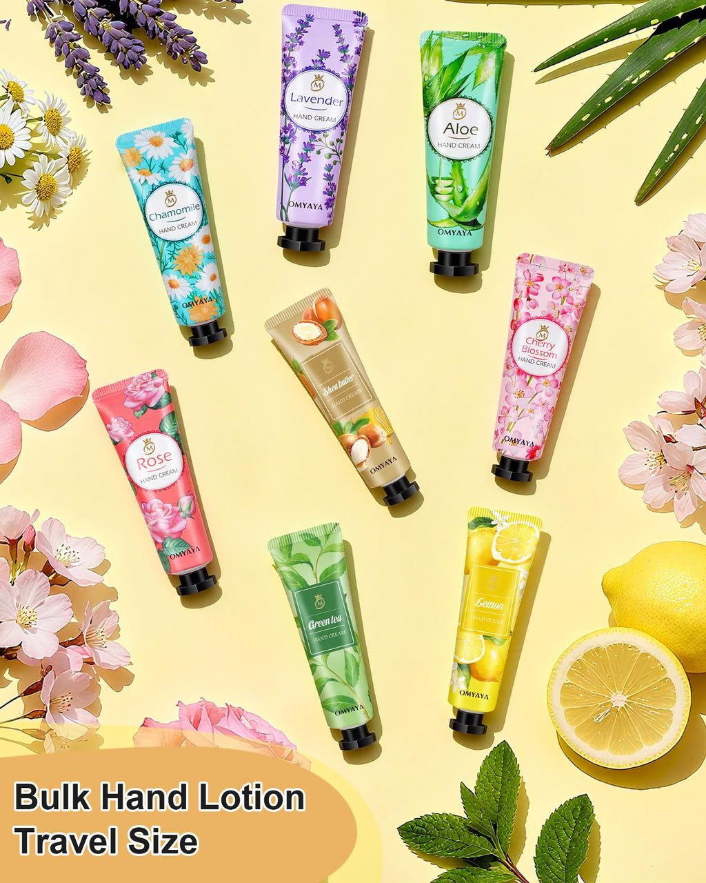 OFUN 40 Pack Hand Cream Gift Set – Travel-Size Lotions with 10 Fragrances