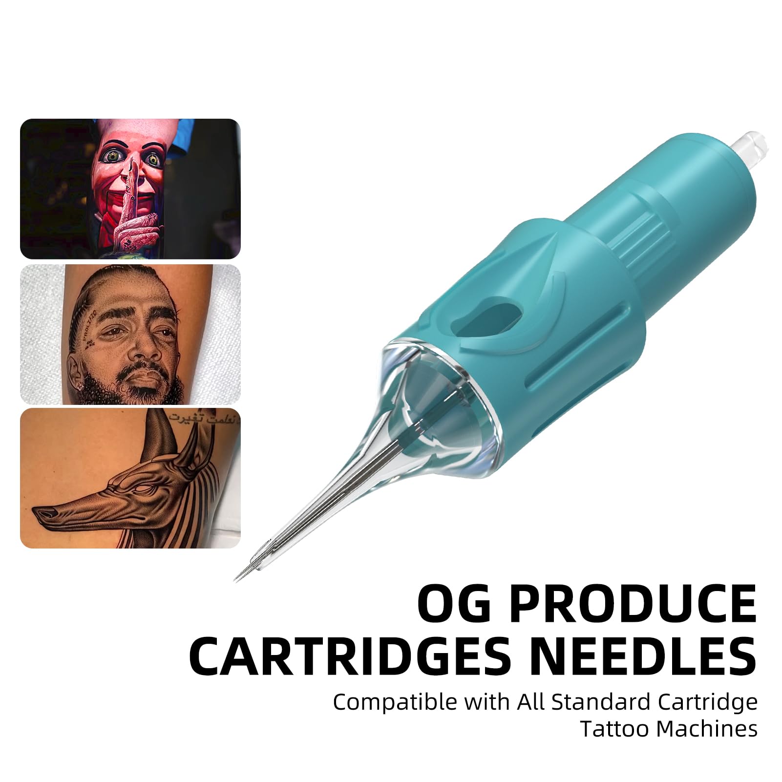 OG PRODUCE Tattoo Needles – 20 Pcs Bugpin Disposable Cartridges for Rotary Machines