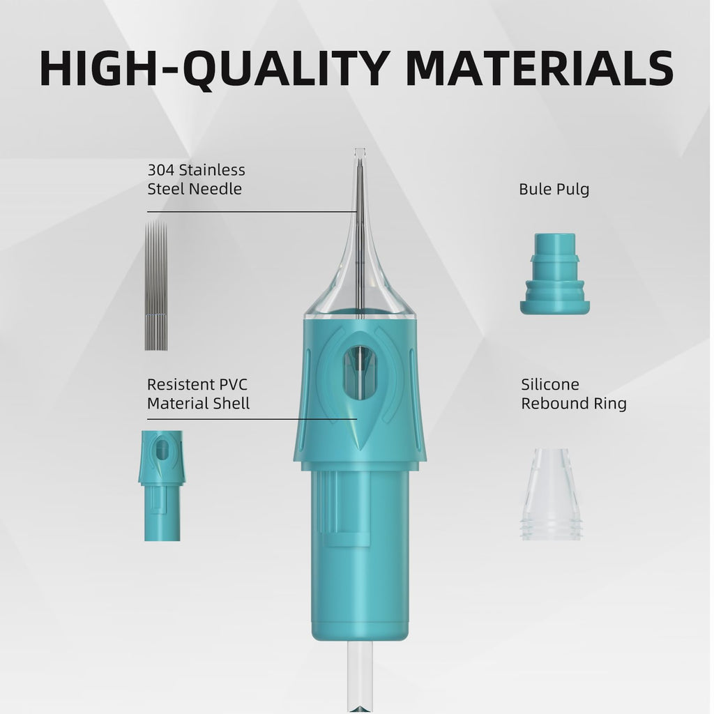 OG PRODUCE Tattoo Needles – 20 Pcs Bugpin Disposable Cartridges for Rotary Machines