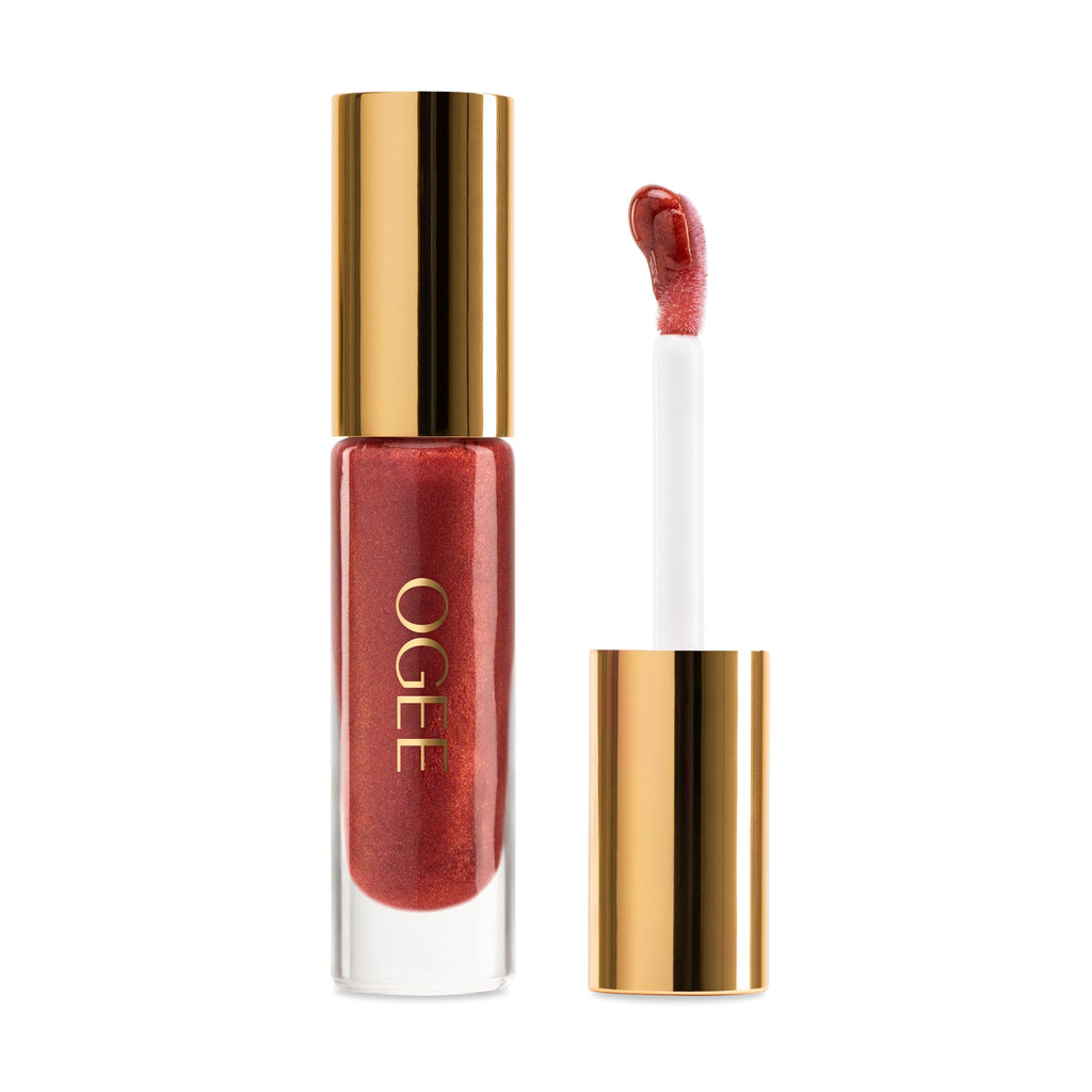 Ogee Beyond Clean Lip Gloss Anemone — Certified Organic, Plumping Hydration & High‑Shine Color