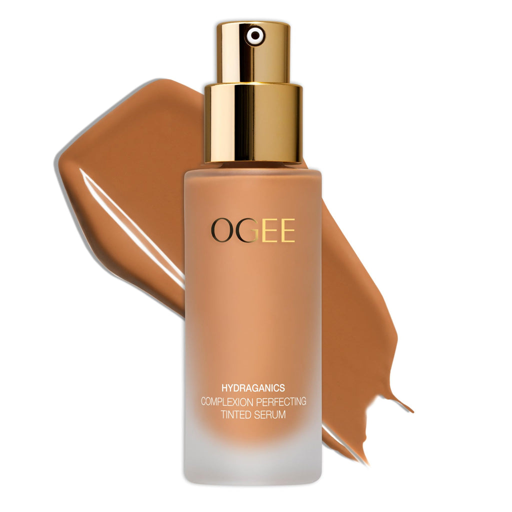 Ogee Complexion Perfecting Liquid Foundation Maple 8.25W — Lightweight Tinted Moisturizer with Vitamin C & Jojoba Oil