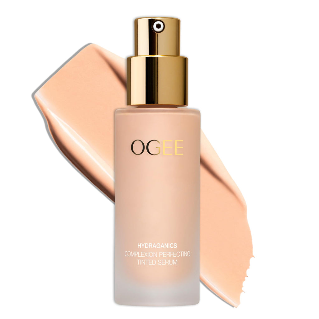 Ogee Complexion Perfecting Liquid Foundation – Cedar 1.20C (Fair, Pink-Beige) with Vitamin C & Jojoba Oil | Certified Organic & Made in USA
