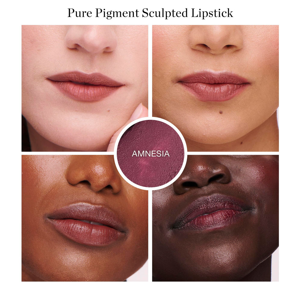 Ogee Full Bloom Sculpted Lipstick Amnesia Blackberry Mauve | 70% Organic, Jojoba Oil, Micro Hyaluronic Acid | Made in USA