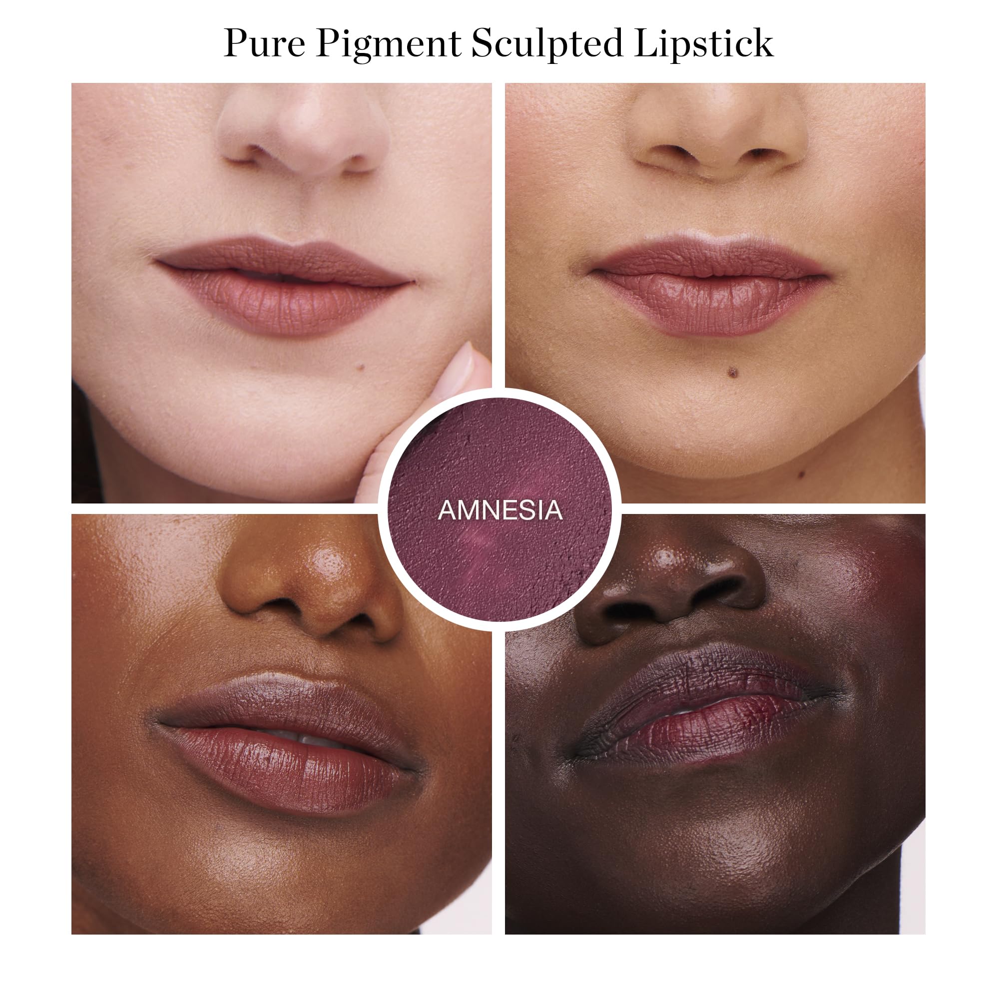 Ogee Full Bloom Sculpted Lipstick Amnesia Blackberry Mauve | 70% Organic, Jojoba Oil, Micro Hyaluronic Acid | Made in USA