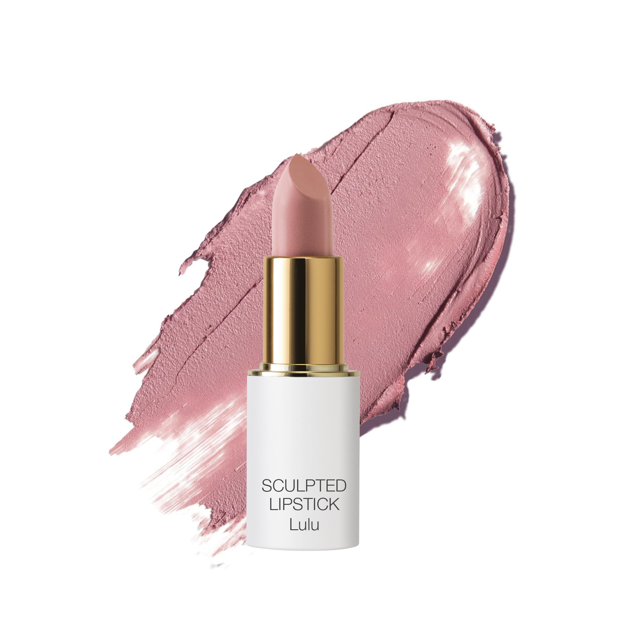 Ogee Full Bloom Sculpted Lipstick Lulu White Pink | Organic Matte Lipstick with Jojoba & Hyaluronic Acid