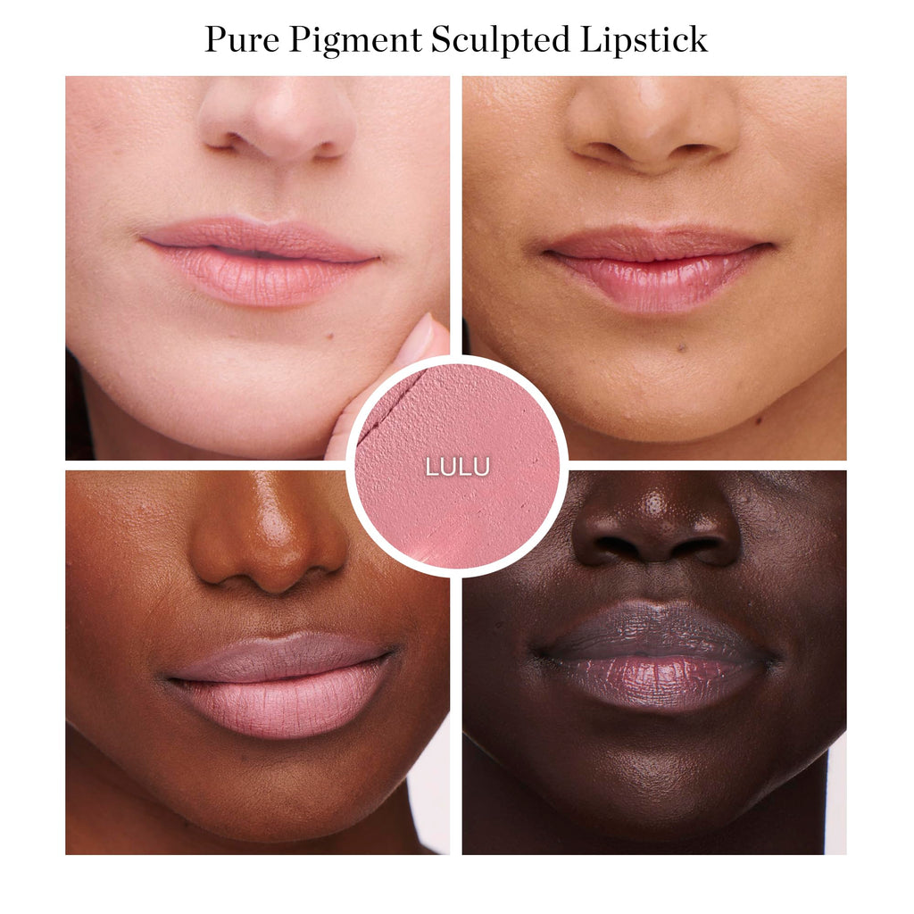 Ogee Full Bloom Sculpted Lipstick Lulu White Pink | Organic Matte Lipstick with Jojoba & Hyaluronic Acid