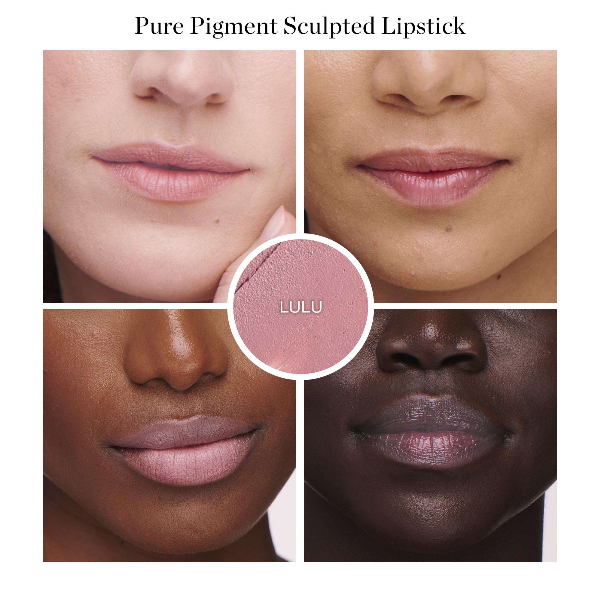Ogee Full Bloom Sculpted Lipstick Lulu White Pink | Organic Matte Lipstick with Jojoba & Hyaluronic Acid