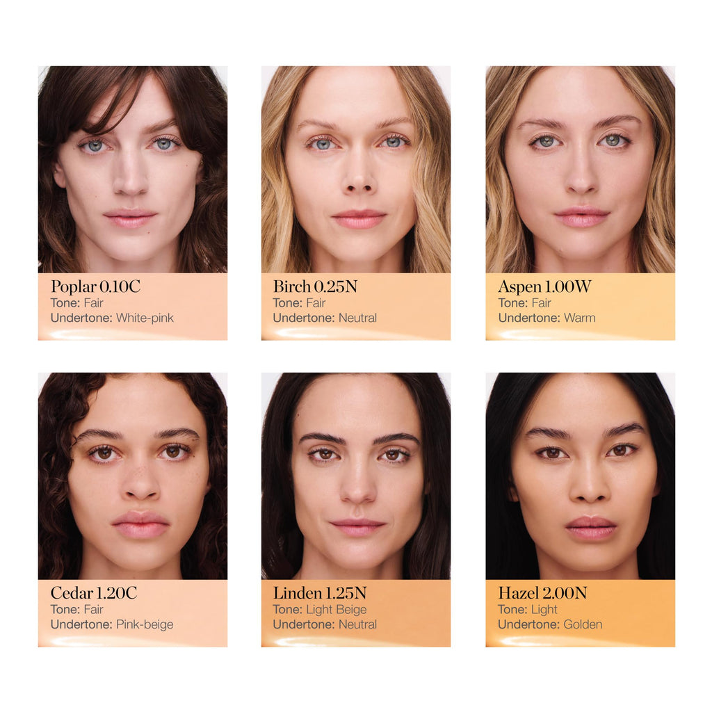 Ogee Complexion Perfecting Liquid Foundation – Aspen 1.0W (Fair, Warm Undertones) – Vitamin C & Jojoba Oil