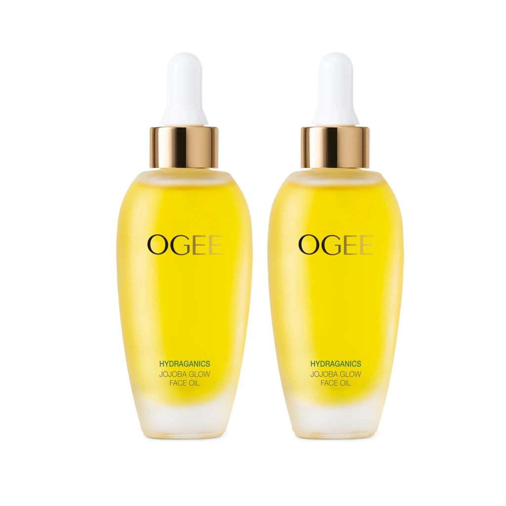 Ogee Jojoba Glow Face Oil 2-Pack – Organic & Natural Moisturizing Facial Oil for Radiant Skin
