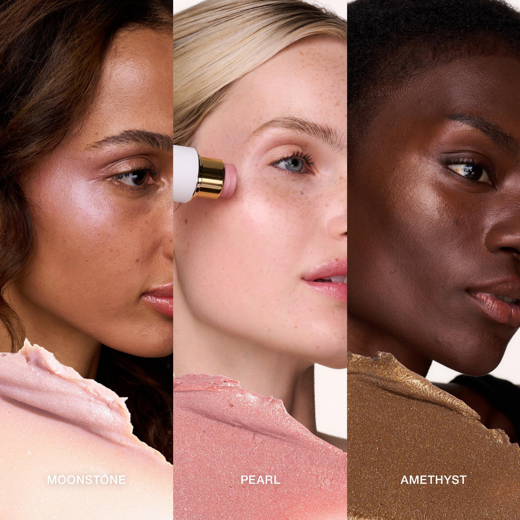 Ogee Shimmer All The Way: Limited Edition Highlighter Trio + Organic Cotton Beauty Bag