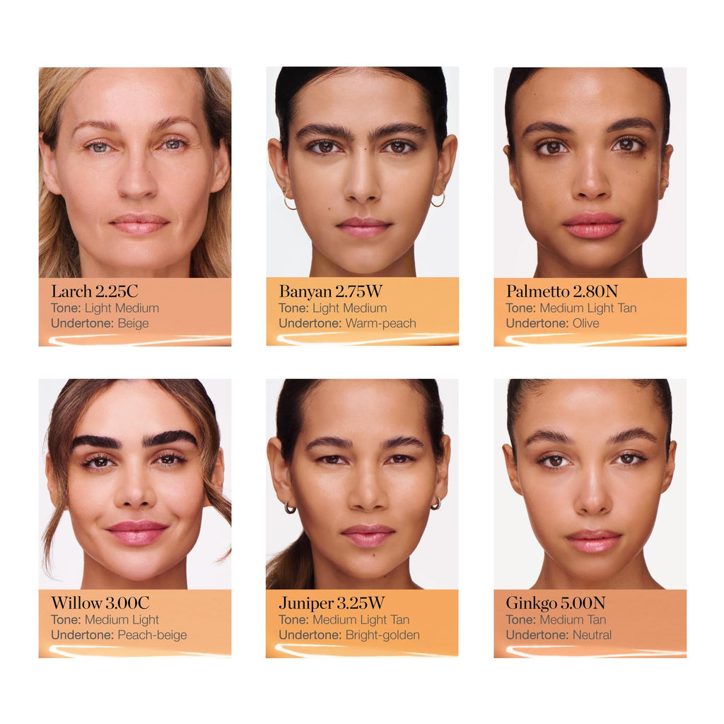 Ogee Complexion Perfecting Liquid Foundation – Palmetto 2.80N (Medium Light Tan, Olive) with Vitamin C & Jojoba • Certified Organic