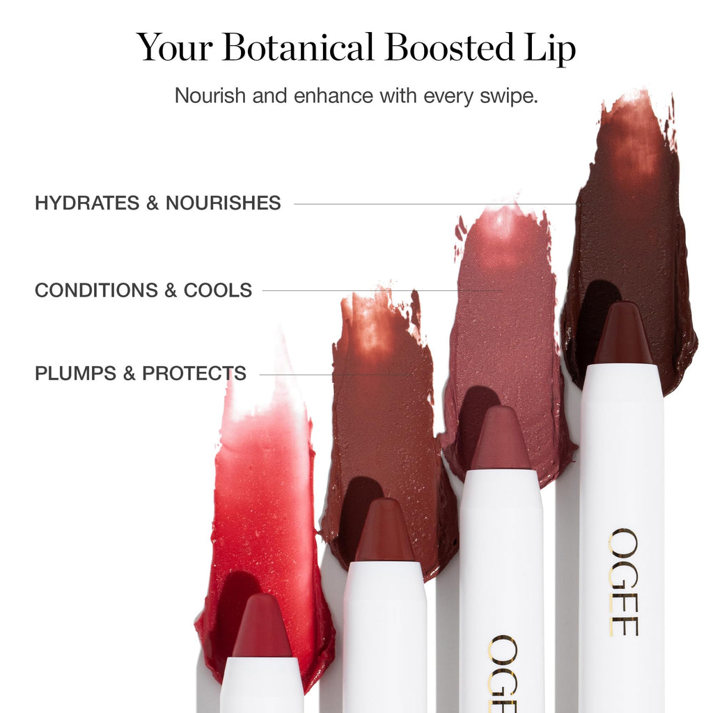 Ogee Petunia Tinted Sculpted Lip Oil – Sheer Lip Color & Treatment