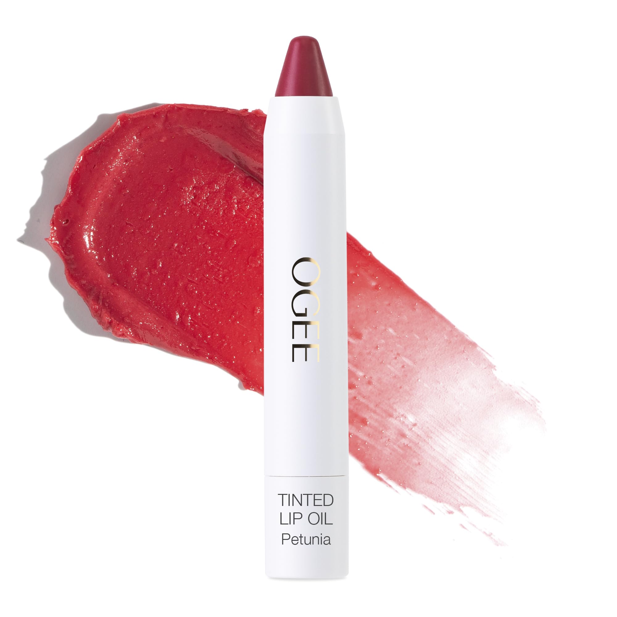 Ogee Petunia Tinted Sculpted Lip Oil – Sheer Lip Color & Treatment