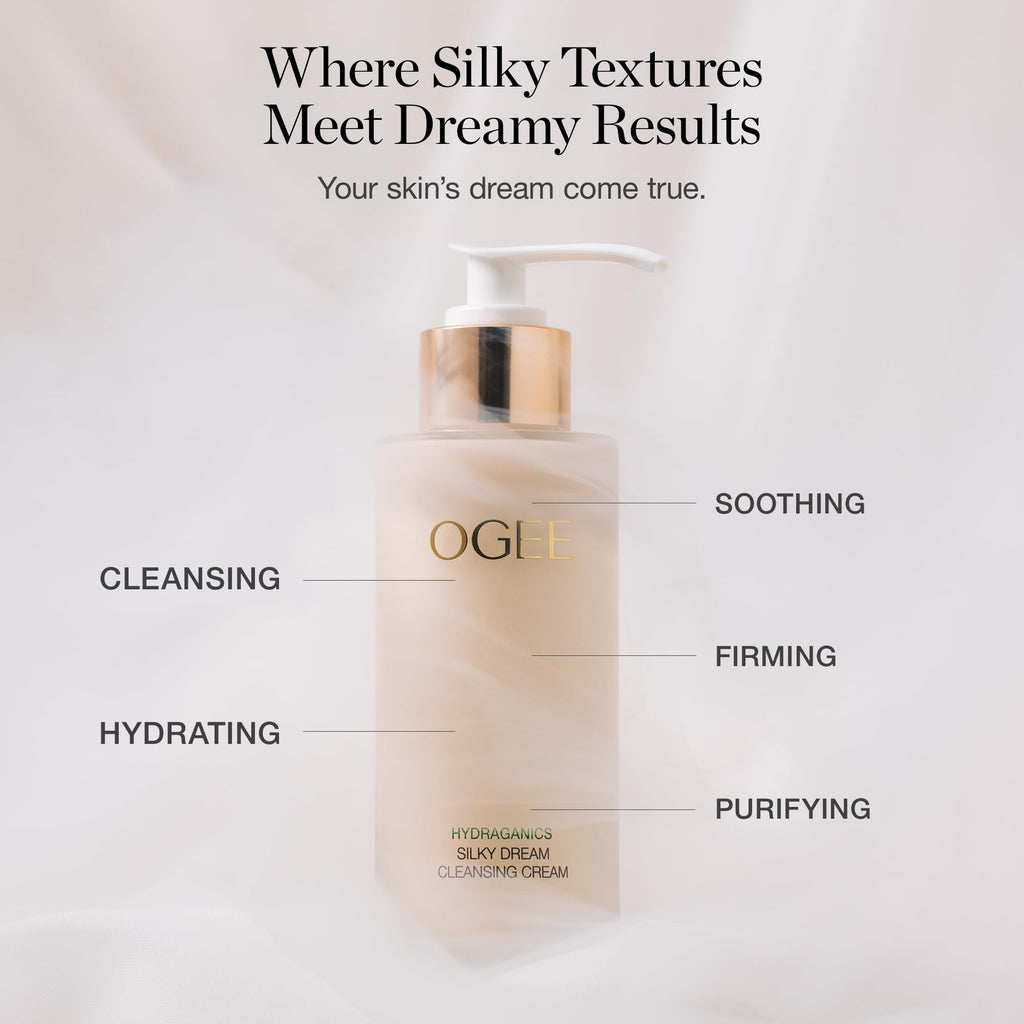 Ogee Silk Dream Cleanser Cream – Certified Organic Daily Cleanser (1 oz Travel Size)