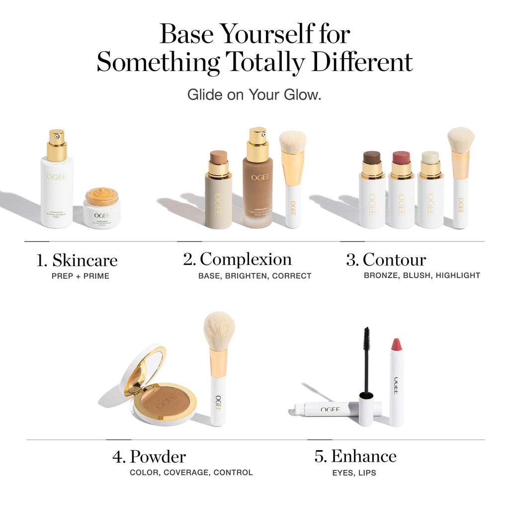 Ogee Complexion Perfecting Liquid Foundation Maple 8.25W — Lightweight Tinted Moisturizer with Vitamin C & Jojoba Oil