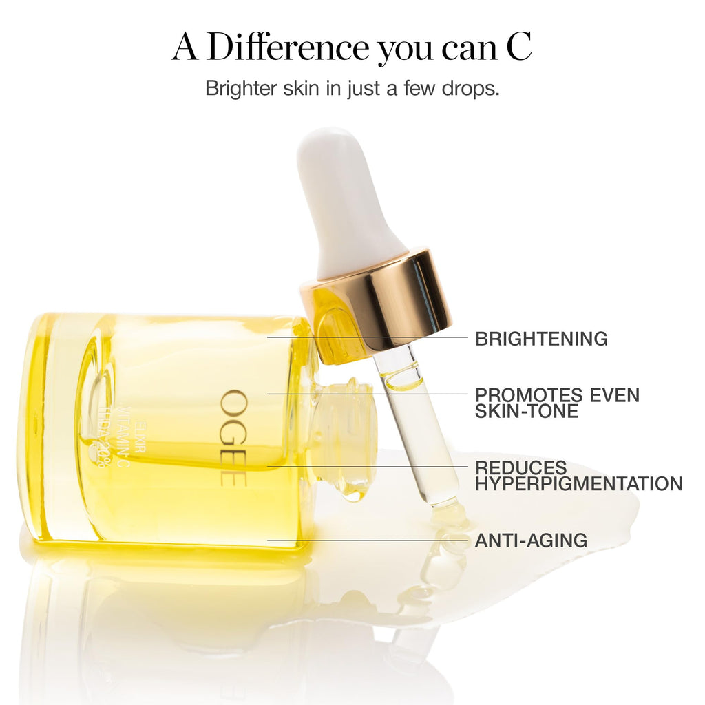 Ogee Vitamin C THDA 20% Elixir Certified Organic Vitamin C Face Serum